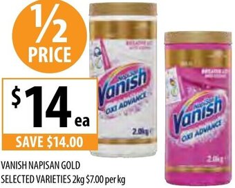 Supabarn Vanish Napisan Gold Selected Varieties 2Kg offer