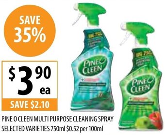 Supabarn Pine O Cleen Multi Purpose Cleaning Spray Selected Varieties 750ml offer
