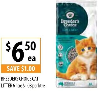 Supabarn Breeders Choice Cat Litter 6 litre offer