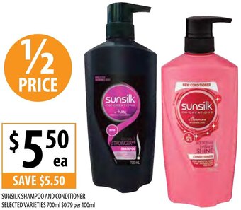 Supabarn Sunsilk Shampoo And Conditioner Selected Varieties 700ml offer