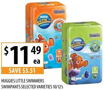 Supabarn Huggies Little Swimmers Swimpants Selected Varieties 10/12's offer