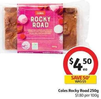 Coles Coles Rocky Road 250g offer