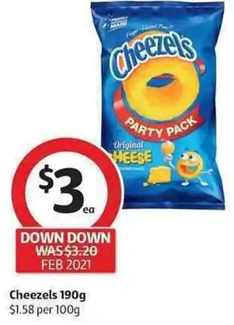 Coles Cheezels 190g offer
