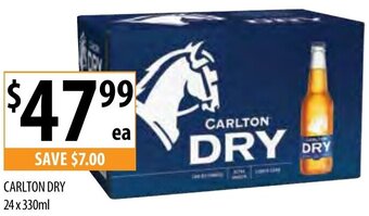 Supabarn Carlton Dry 24 x 330ml offer
