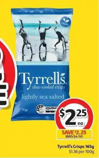 Coles Tyrrell's Crisps 165g offer