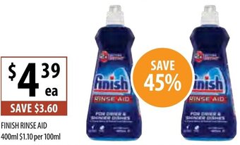 Supabarn Finish Rinse Aid 400ml offer