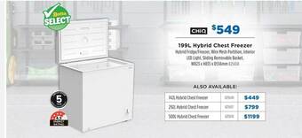 Chiq 199l hybrid chest freezer