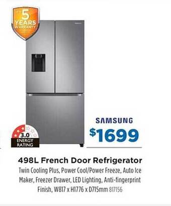 Betta Samsung 498l french door refrigerator offer