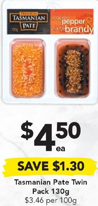 Drakes Tasmanian Pate Twin Pack 130g offer
