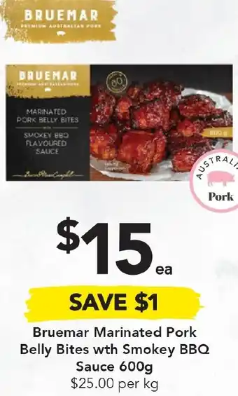 Drakes Bruemar Marinated Pork Belly Bites With Smokey BBQ Sauce 600g offer