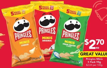 Pringles Minis 5 Pack 95g