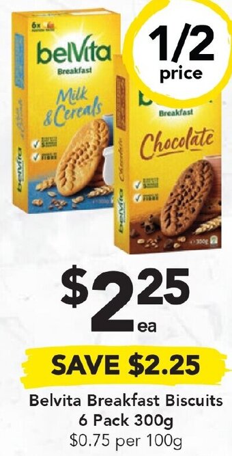 Drakes Belvita Breakfast Biscuits 6 Pack 300g offer