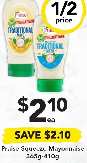 Drakes Praise Squeeze Mayonnaise 365g-410g offer