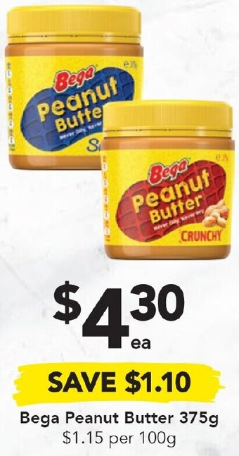 Drakes Bega Peanut Butter 375g offer