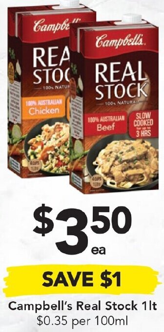 Drakes Campbell's Real Stock 1lt offer