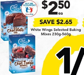 Drakes White Wings Selected Baking Mixes 230g-560g offer