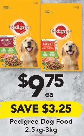 Drakes Pedigree Dog Food 2.5Kg-3Kg offer