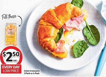 Coles Coles Croissants 3 Pack or 4 Pack offer