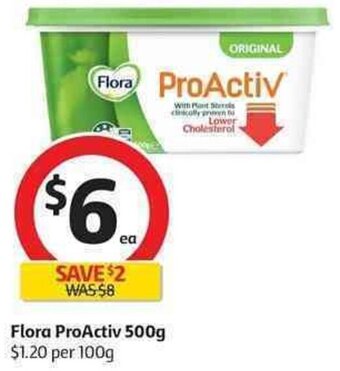 Coles Flora ProActiv 500g offer