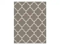 Aspire Lattice Modern Rug, 240x330cm, Ash