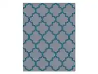 LivingStyles Aspire Lattice Modern Rug, 200x290cm, Grey offer