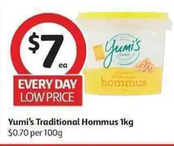 Coles Yumi's Traditional Hommus 1kg offer