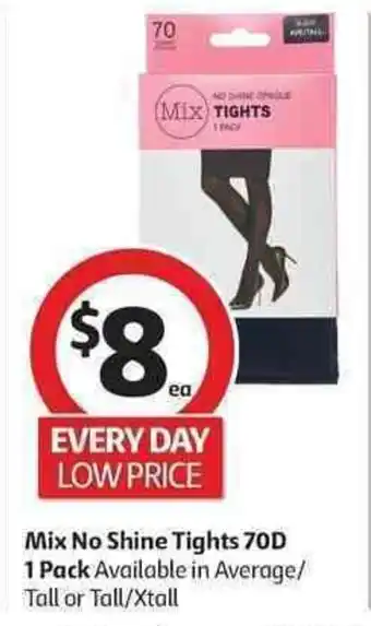 Coles Mix No Shine Tights 70D 1 Pack offer