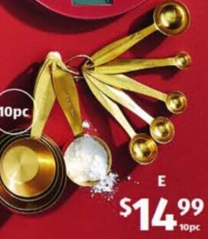 Measuring Cups amd Spoon Set 10pc offer at ALDI