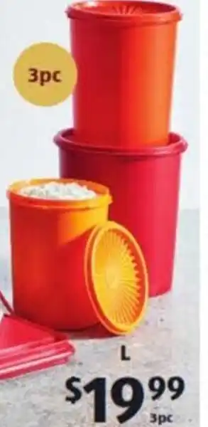 ALDI Tupperware Classic Canister Set 3pc offer