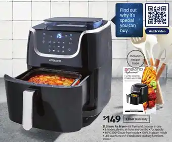 ALDI 7L Steam Air Fryer offer