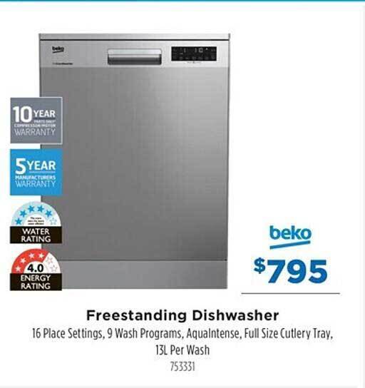 Freestanding dishwasher offer at Betta