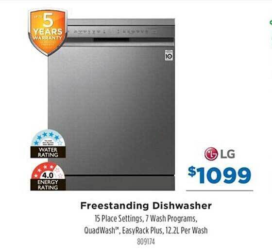 Freestanding dishwasher lg offer at Betta