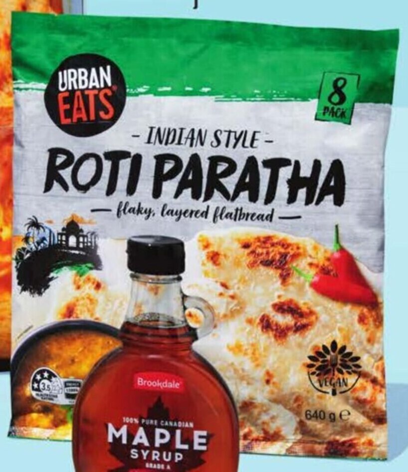 Urban Eats Roti Paratha 640 g offer at ALDI