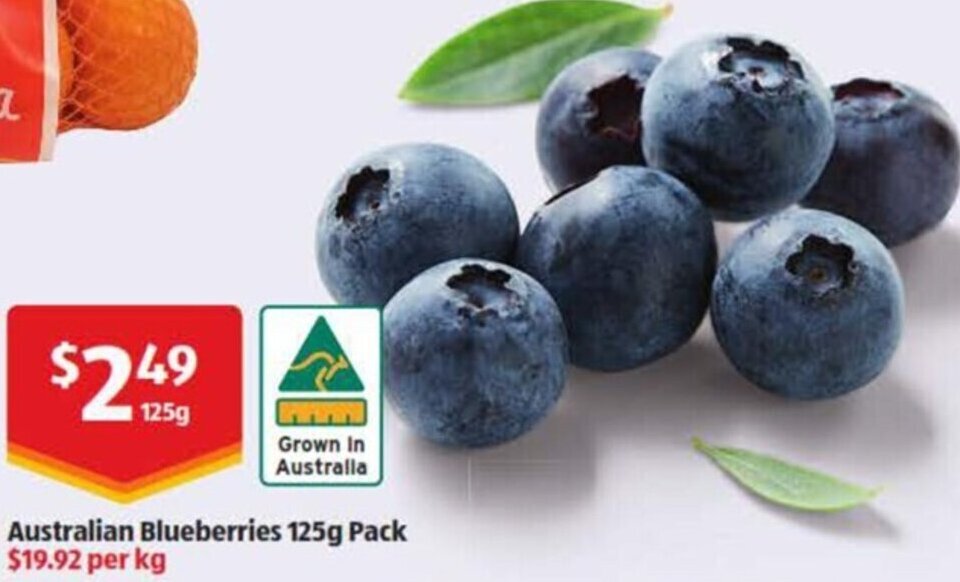 Australian Blueberries 125 g offer at ALDI
