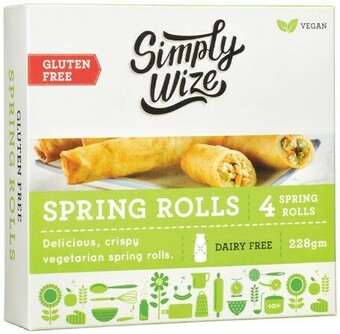 Woolworths Simply Wize Gluten Free Spring Rolls 228g offer