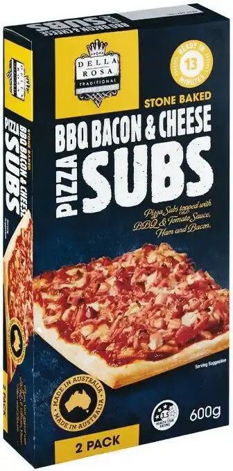 Woolworths Della Rosa Pizza Subs 600g u2013 From the Freezer offer