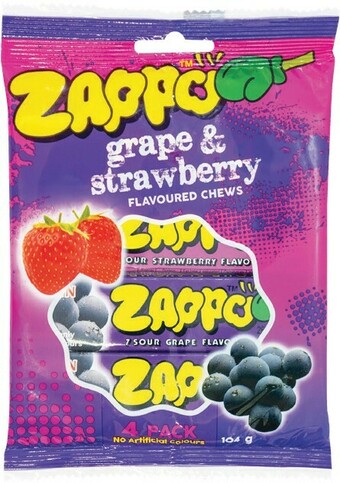 Zappo Grape & Strawberry Pk 4 104g