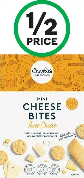 Woolworths Charlieu2019s Mini Cheese Bites 100g offer