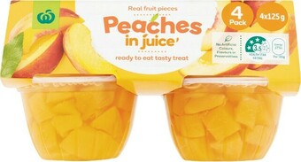Woolworths Woolworths Fruit in Juice 4 x 125g offer