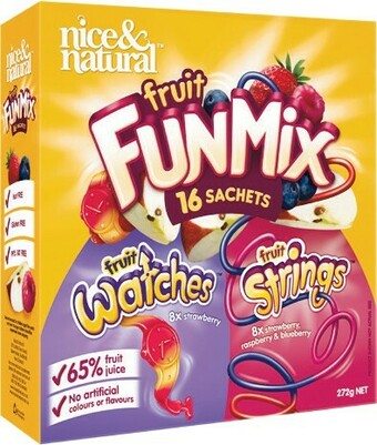 Woolworths Nice & Natural Fruit Snacks 272-280g Pk 16 offer