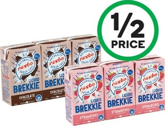Woolworths Nexba Liquid Breakfast 3 x 250ml offer