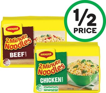 Woolworths Maggi 2 Minute Noodles Pk 5 offer