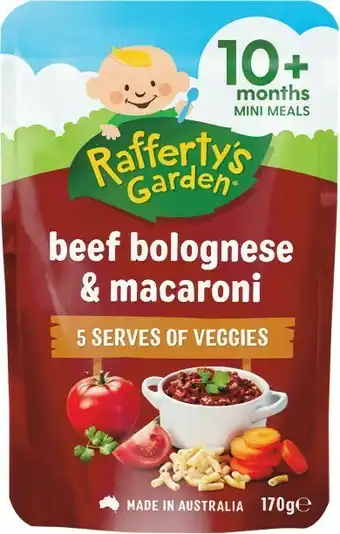 Woolworths Raffertyu2019s Garden Baby Food 170g offer
