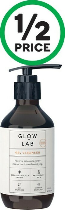 Woolworths Glow Lab Gel Cleanser 140ml offer
