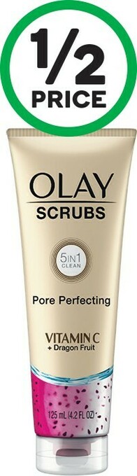 Woolworths Olay Scrubs Vitamin C Plus Dragon Fruit Pore Minimising 125ml offer