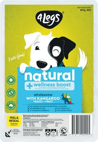 Woolworths 4 Legs Dog Meatballs 870g offer