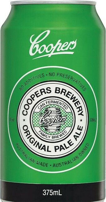 Woolworths Coopers Pale Ale Cans 24x375ml offer