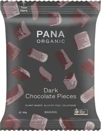 Woolworths Pana Organic Baking Chocolate Pieces 135g offer