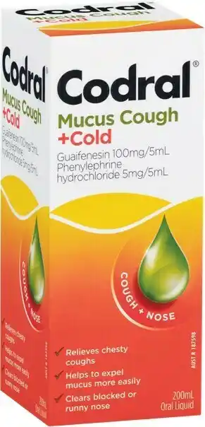 Woolworths Codral Relief Mucus Cough & Cold Liquid 200ml~ offer