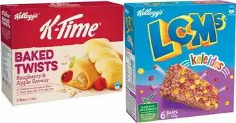 Coles Kelloggu2019s LCMs 120g-138g, K-Time 165g-185g or Nutri-Grain Bars 144g offer